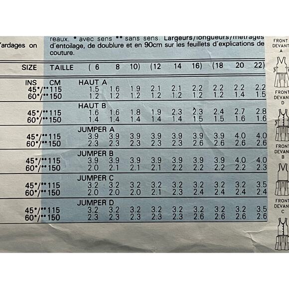 Butterick 4318 pattern maternity dress jumper top size 18 20 22 - Picture 7 of 9